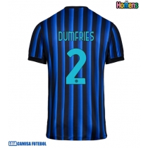 Camisa de Futebol Inter Milan Denzel Dumfries #2 Equipamento Principal 2025-26 Manga Curta